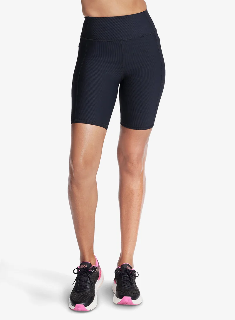 8" Ribbed Biker Shorts